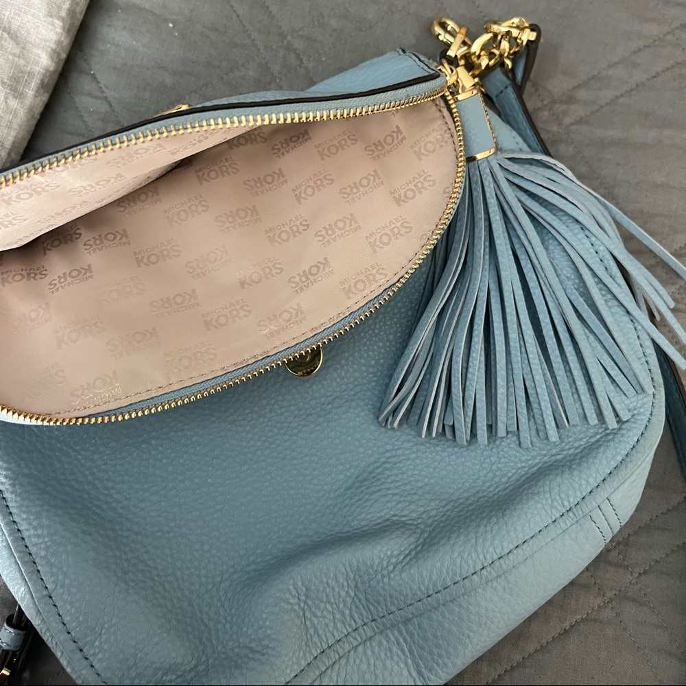 Michael Kors light blue purse - Picture 3 of 4